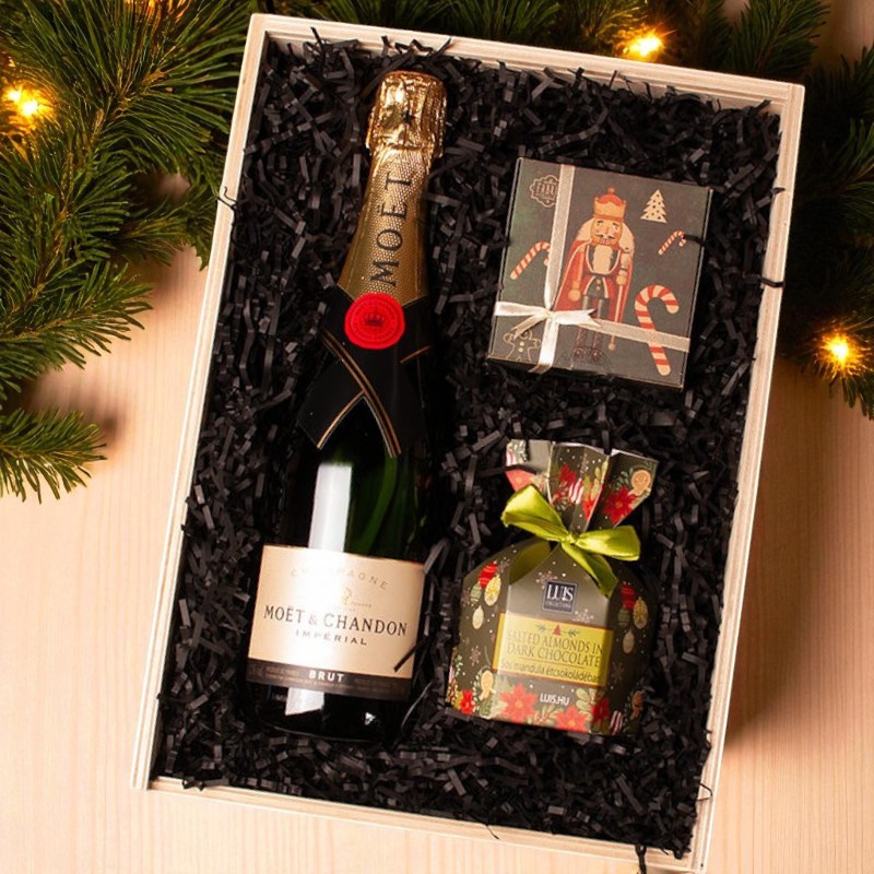 Prémium ajándékcsomag pezsgővel