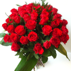 Ábránd virágcsokor - 50 szál vörös rózsa