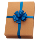 DÍSZDOBOZ - kék masnival