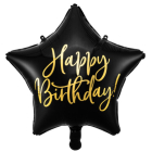 HAPPY BIRTHDAY CSILLAG LUFI - Fekete (40cm)