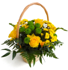 Fényesség - virágkosár