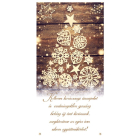 KARÁCSONYI KÉPESLAP - fenyőfás grafikával