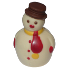 Kézműves hóember fehércsokoládéból 50g (M3)