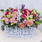 Kosárnyi szeretet - virágkosár