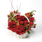 Szerelmes sóhaj - virágkosár évfordulóra