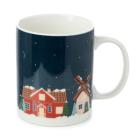 KARÁCSONYI PORCELÁN BÖGRE - Mikulás faluja (300ml)