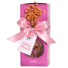 Kézműves keksz logózható kártyával