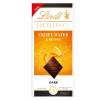 LINDT EXCELLENCE - Étcsokoládé ostya és narancs-zselé darabokkal (100g)