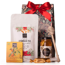 Karácsonyi ajándékcsomag teával cégeknek