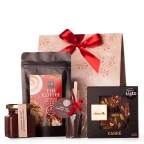 Kávé és csoki csomag mindenkinek - céges karácsonyi ajándékötlet