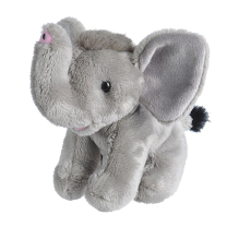 SZÜRKE PLÜSS ELEFÁNT (13cm)