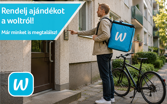 Fent vagyunk a Wolt-on is! – Keress minket azonnali ajándékszállításért!