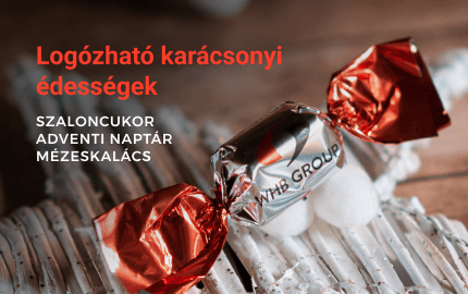 Logózott szaloncukor, adventi naptár